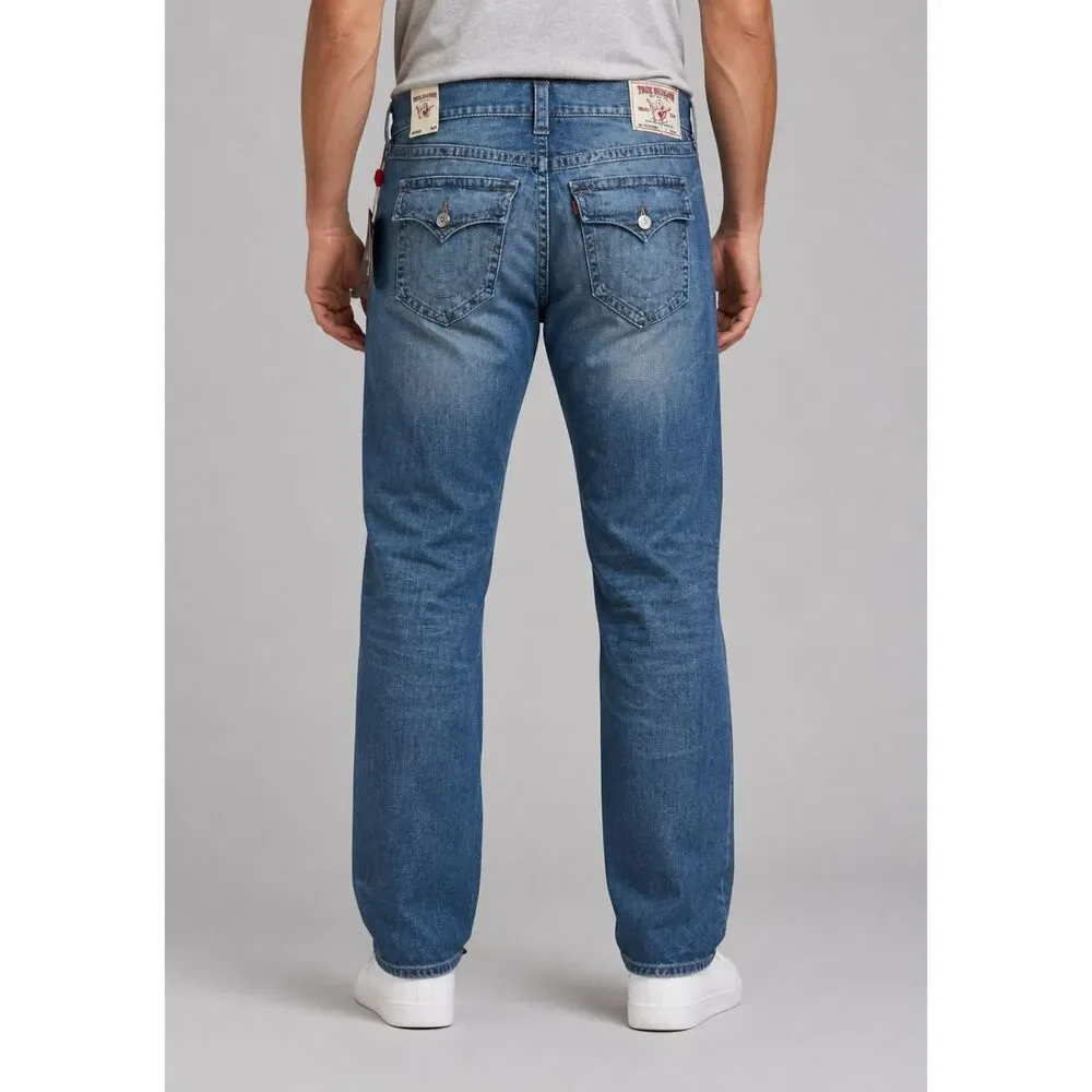 True Religion Blue Flap Pocket Skinny Leg Jeans Men 46